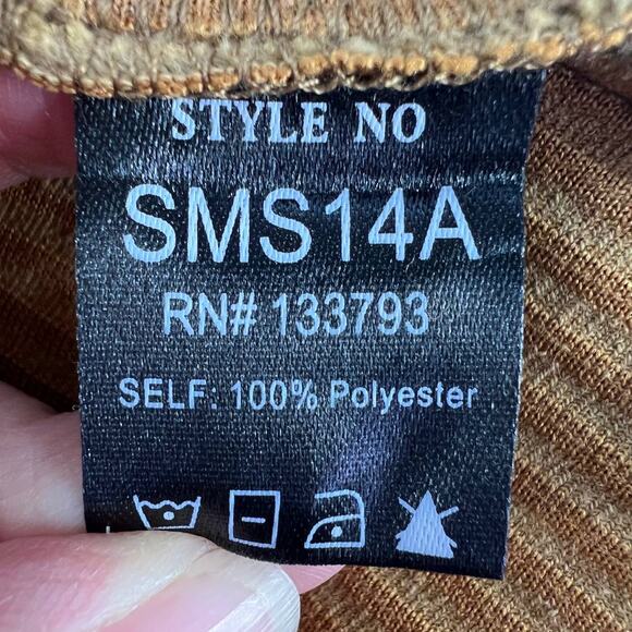 Pol Women's Corduroy Mini Skirt Size Large Mustard Color Dueling ZippersSMS14A - Picture 10 of 10